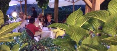 At dinner...with nature